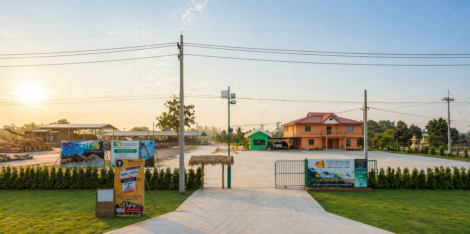Tian Craft Furniture — factory entrance, Chaiyaphum Thailand