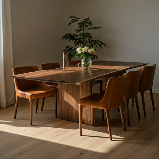 Royal Thai Carved Dining Table — solid Burmese teak, Lai Kantha hand-carved motifs